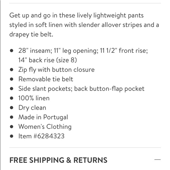 Rag and Bone Claudia Stripped Pants - Picture 6 of 6